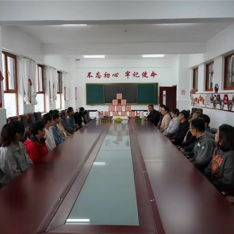 长白县实验中学助力高考送祝福