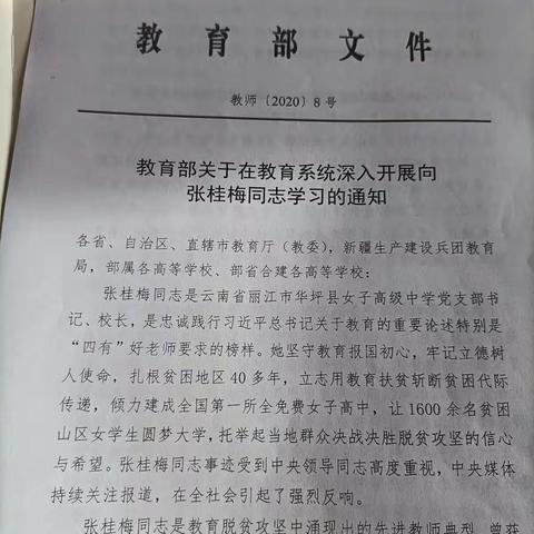 学先进，筑师德——龙泉镇兴泉学校学习张桂梅同志先进事迹