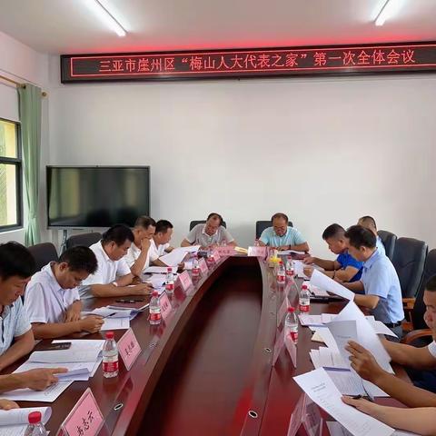 崖州区梅山人大代表之家组织开展第一次全体会议