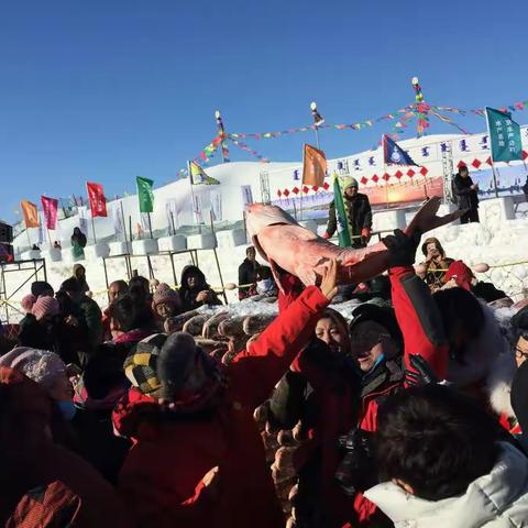 12.27查干湖冬捕节开幕式   吴导带你拍冬捕吃活鱼