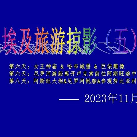 202311埃及跟团游掠影之五