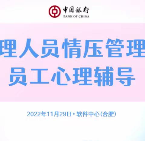 软件中心(合肥)《2022年管理人员心理健康系列培训》圆满结束