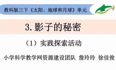 三年级 科学《影子的秘密》