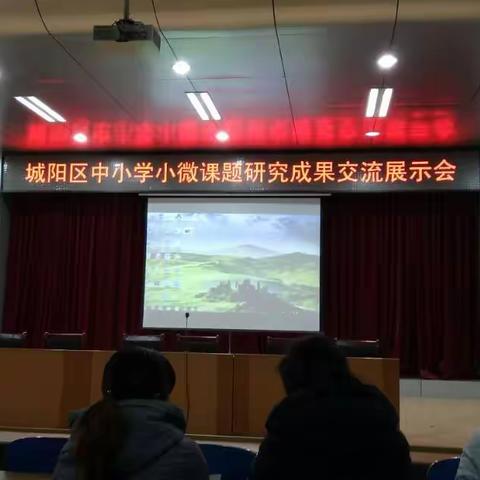 城阳区小微课题展示。