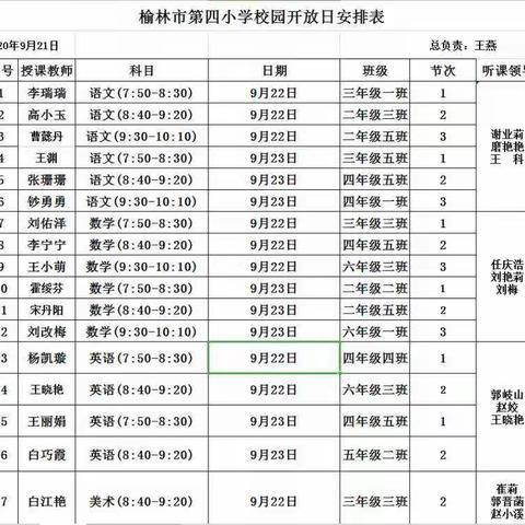 敞开校园大门 架起家校桥梁 —榆林市第四小学举行“智美课堂展示暨校园开放日”活动