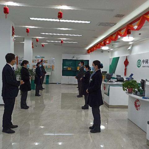 【白水支行】    网点洁净         服务升温