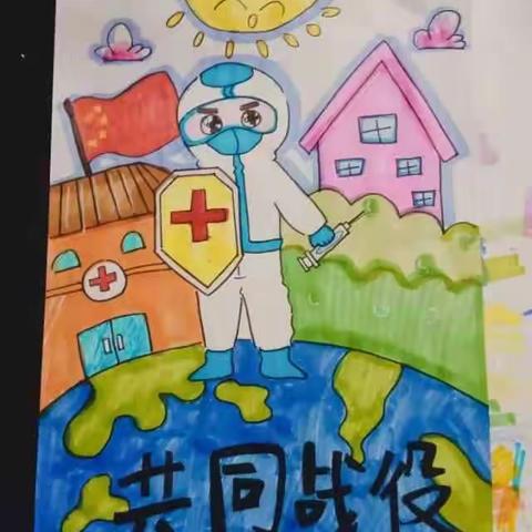 鲤城区第五实验幼儿园大一班一美术绘画（白衣天使）