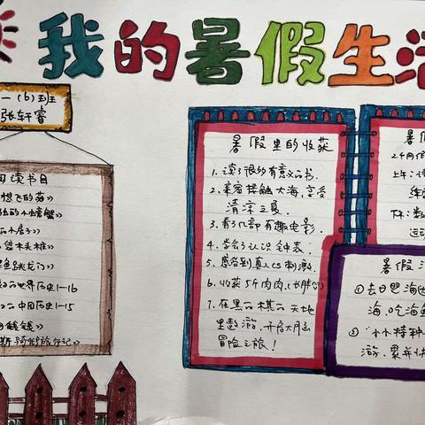 【宿迁市实验小学100+24】开心一夏，美不胜收——市实小西湖路校区二（6）班暑期作品展