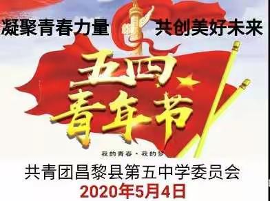 昌黎县第五中学五四主题活动之二——“凝聚青春力量 共创美好未来”主题团队日活动