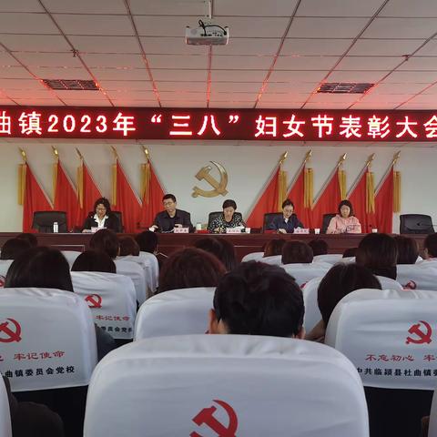 临颍县杜曲镇召开“三八”国际妇女节纪念暨表彰大会