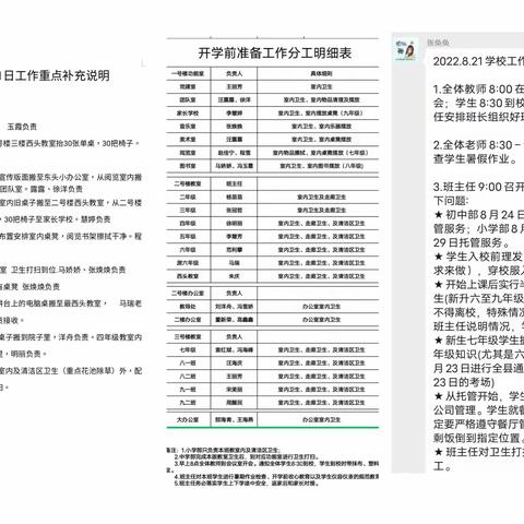 建设美丽校园，静待开学“神兽”归来——高庄三中 汪流学校2022年暑假开学前的准备