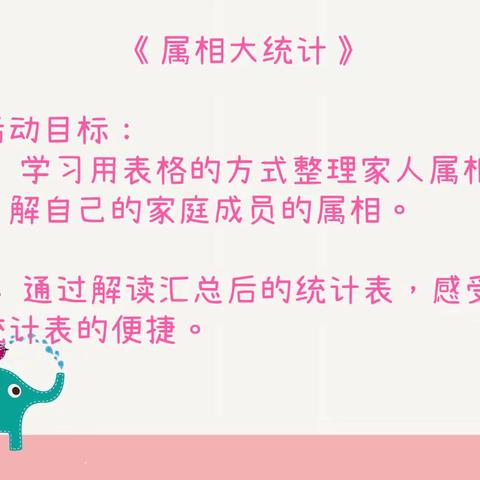 【云相约 动起来】师幼线上互动——《属相大统计》（香河二幼大四班）