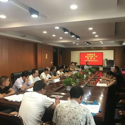 细化工作重点 推动工作落实——汝州市钟楼街道召开基层党建工作推进会