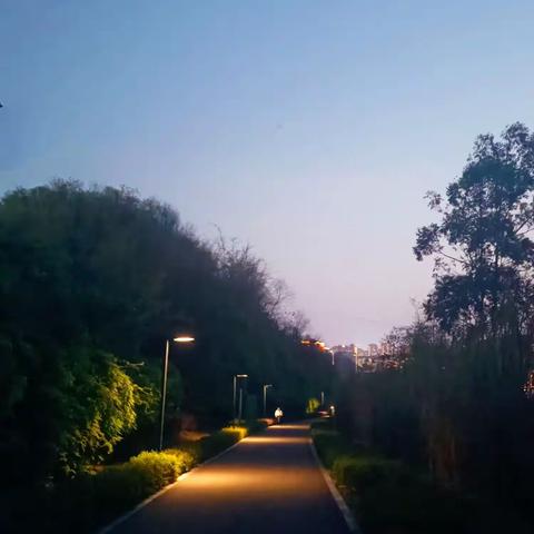 夜骑釜溪河