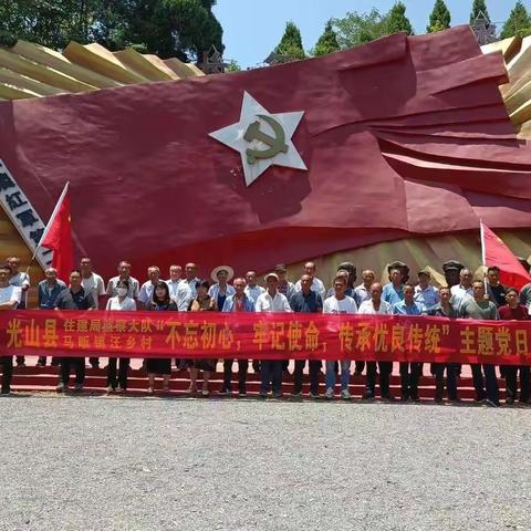 马畈镇汪乡村党支部开展“支部联支部，庆祝建党101周年”主题党日活动