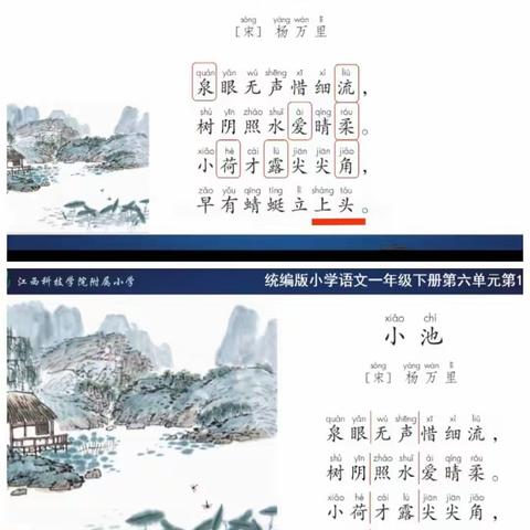 12《古诗二首》之《小池》学习小结和作业反馈