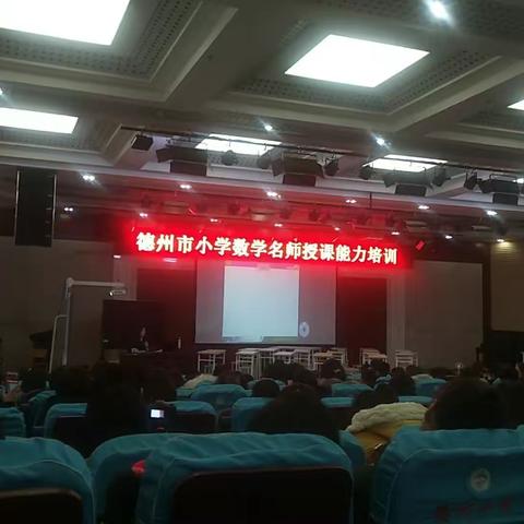 德州市小学数学名师授课能力培训