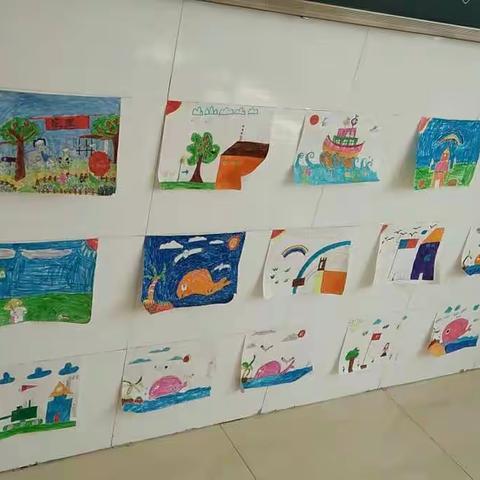 领头小学二年级一班书画展