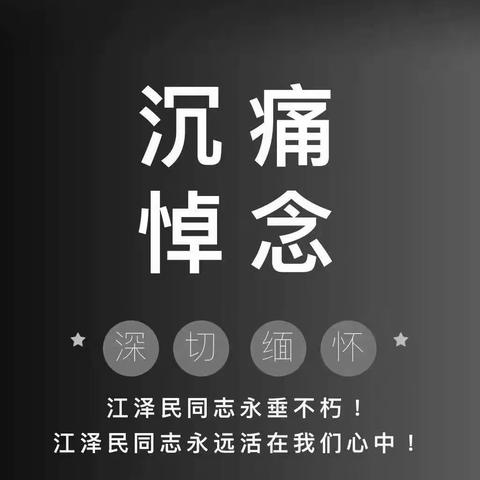 继承遗志，激励奋发，在新时代新征程上勇毅前行！深切怀念江泽民同志——红蕾幼儿园党支部