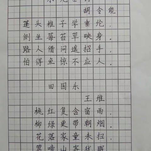 河王小学教师钢笔字