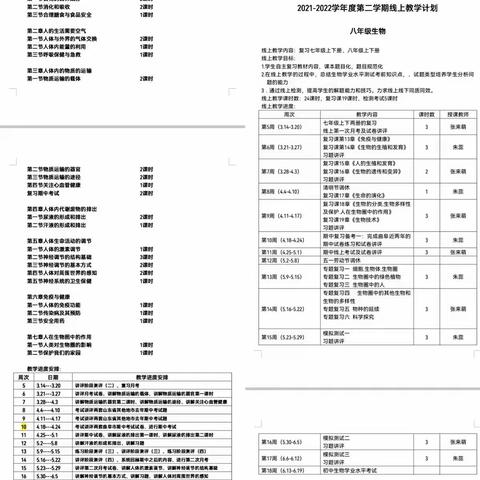 相聚云端，“生生”不息——曲阜市奎文学校生物学科组线上教学活动纪实