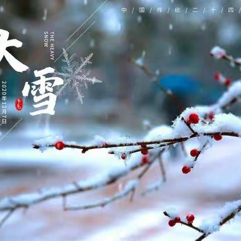 大雪到     寒冬始——浐灞第五幼儿园节气教育