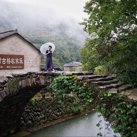 迎着“梅花”游岩下石头村和缙云