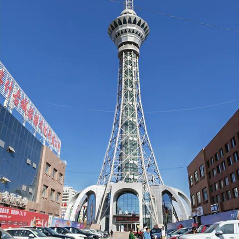 喀什昆仑塔 喀什市标志性建筑（169米），在这里可以一览喀什市全貌——喀什点滴（14） 2023.11.10