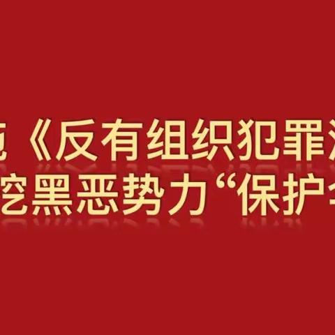 学法守法、共建平安----龙岩市新罗区豪苑幼儿园《反有组织犯罪法》普法宣传