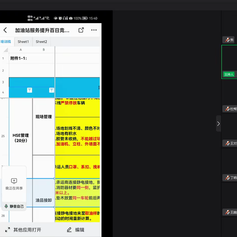 市区片区召开“加油站服务提升百日竞赛”验收培训视频会