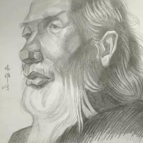 达拉特旗解老师书画艺术培训学校2020年夏季十三期人头像素描优秀作品集