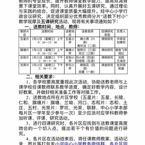 以教研之光照亮教学之路——金谷中心学校名师培育工作室开展“送教下乡”活动