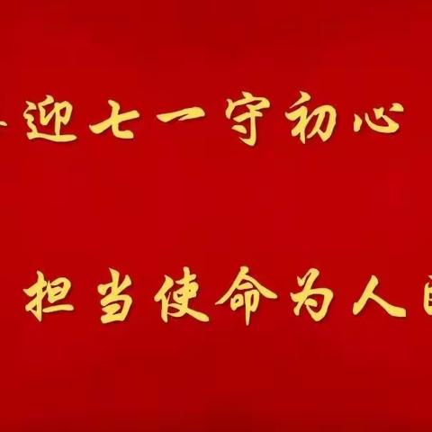 喜迎七一守初心 担当使命为人民（五）