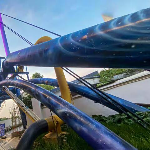 蕰藻浜宝山段两岸景观夜景掠影