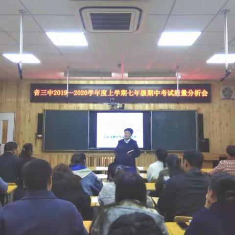 总结反思 内化提升--音德尔第三中学期中检测质量分析活动