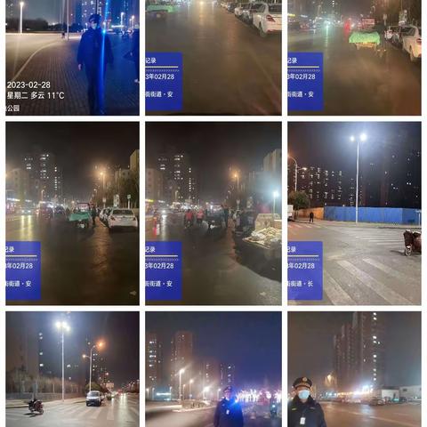 高新区商颂中队2月28日工作小结晚上