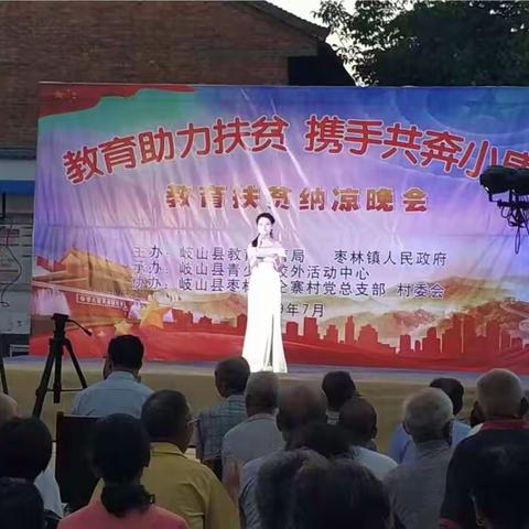 岐山县举办教育扶贫纳凉晚会