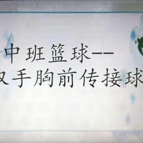 🌻桐木兴阳幼儿园中一班《双手胸前传接球》公开课教学活动！！