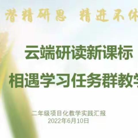 潜精研思  精进不休———二廊坊小学语文二年级项目化教学实践活动成果汇报