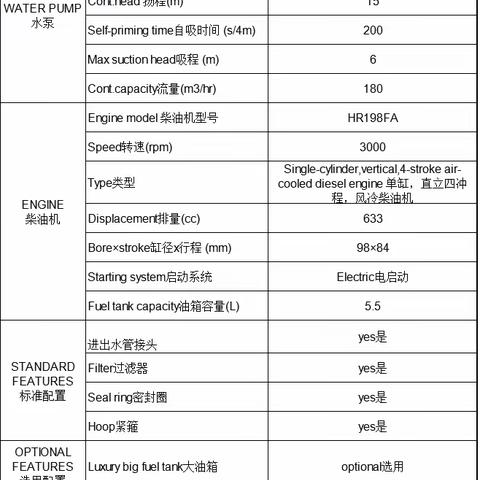 应急排涝移动手推车式6寸柴油机排水泵YT60DPE