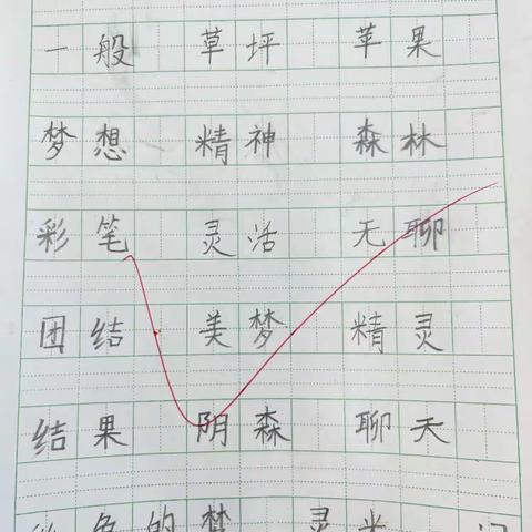 3月21日听写 书写优秀展播