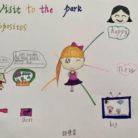 【班级动态】【思齐班】英语小报 — A visit to the park of opposites