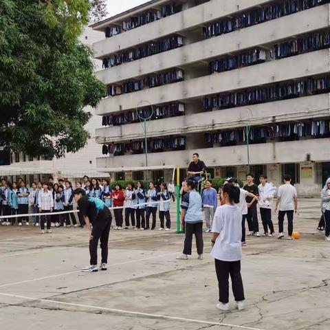 快乐排球，备战高考——南宁市第四十二中学高三年级混合气排球比赛