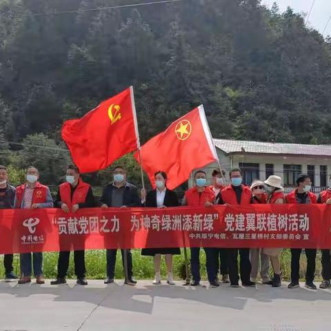 春明景和日，植树正忙时