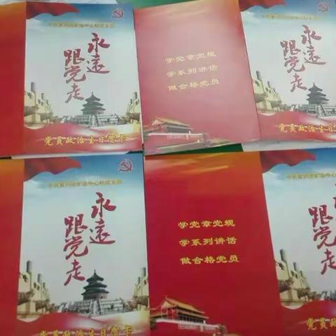 矿业中心校党支部开展重温入党誓词活动。