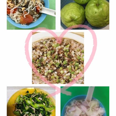 茶山幼儿园笫五周幼儿食谱