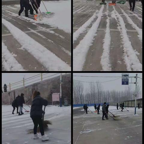 清除积雪-丰润考场在行动