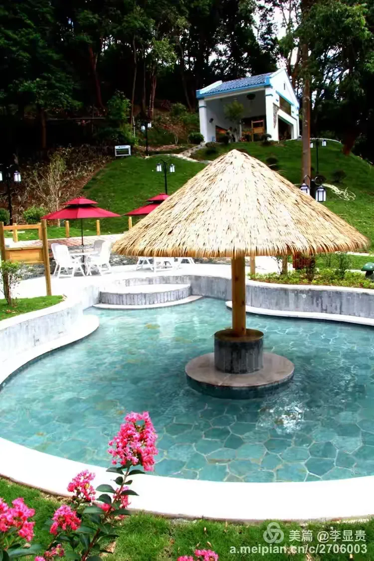 风景如画的温泉区