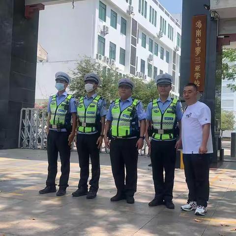 海南中学三亚学校关于开展交通安全体验营“童”行校园巡回宣传活动