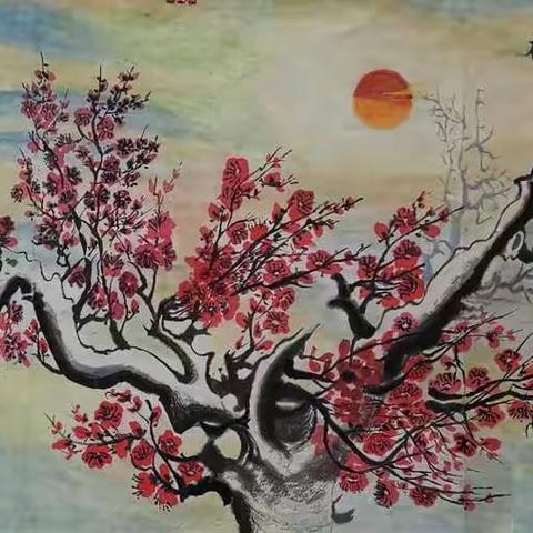 学画临图赋诗“花鸟集2、梅花”